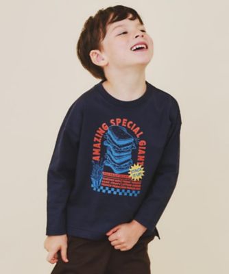 THE SHOP TK (Baby & Kids)/ザ ショップ ティーケー (キッズ）プリント長袖Tシャツ(2002560447) アオ494 トップス【三越伊勢丹/公式】