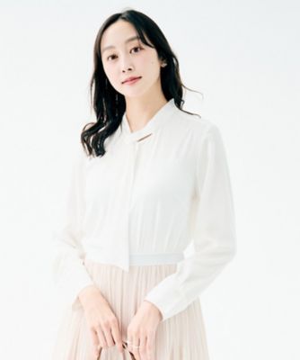 ＜UNTITLED (Women)＞ボウタイブラウス（２００２５６０４５０）