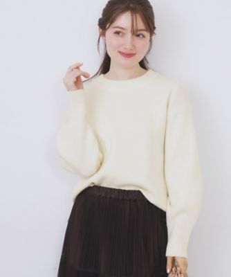 ＜index (Women)＞モックネックボクシーラメニット【洗濯機ＯＫ】《７ｃｏｌ》（２００２５６０４６３）