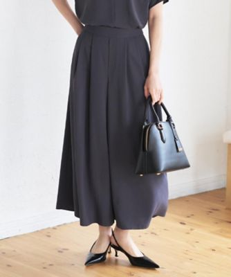 ＜UNTITLED (Women)＞【夏の名品セットアップが今年も登場！／はっ水／遮熱】リラクミスト　ガウチョパンツ（２００２５６０５８２）