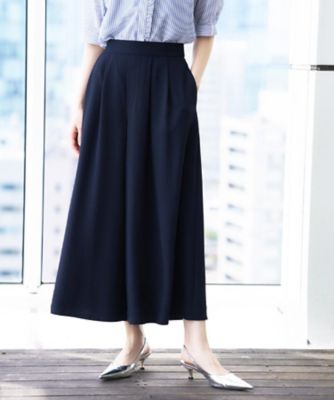 接触冷感／はっ水／セットアップ可】リラクシーガウチョパンツ