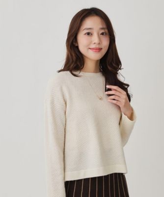 手洗い可】ジャガートニットトップス（2002560585） | COUP