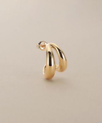 K10ダブルニュアンスフープ スタッドピアス（2002560646