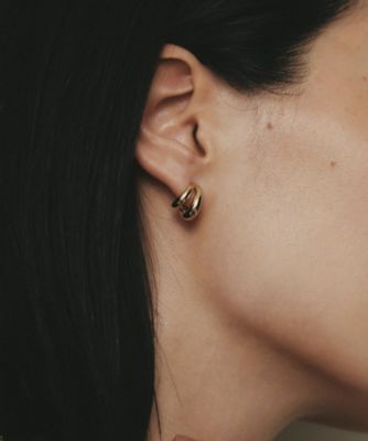 K10ダブルニュアンスフープ スタッドピアス（2002560646