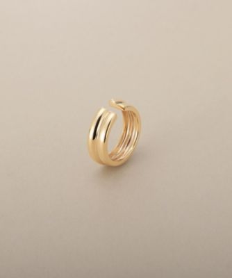 COCOSHNIK (Women)/ココシュニック K10甲丸ステップ イヤーカフ(2002560650) イエローゴールド100 ジュエリー【三越伊勢丹/公式】