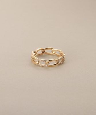 K10ダイヤモンド 縦溝 リング（2002560664