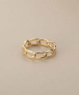 K10ダイヤモンド キヘイチェーンモチーフ リング