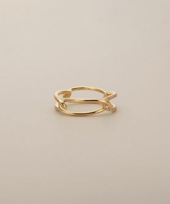 K18ダイヤモンド スリーライン リング（2002226988