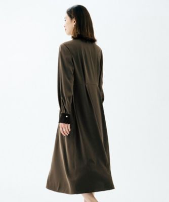 洗える／前開き／フォーマル】バイカラー ワンピース