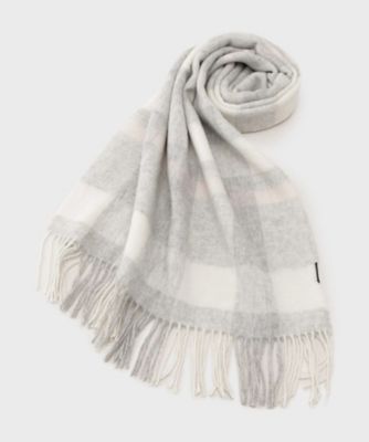 UNTITLED (Women)/アンタイトル【名品/定番人気】ウールチェックストール(2002560831) グレー211 スカーフ・ショール【三越伊勢丹/公式】