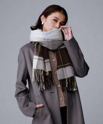 名品／定番人気】ウールチェックストール（2002560831