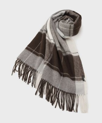 UNTITLED (Women)/アンタイトル【名品/定番人気】ウールチェックストール(2002560831) チャ244 スカーフ・ショール【三越伊勢丹/公式】