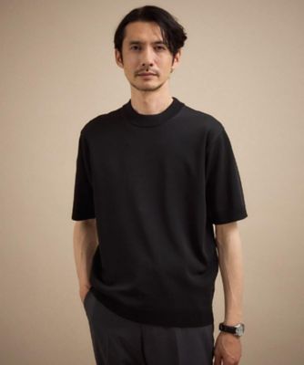 【れもれもさん専用】2025SS Ho99o9 KNIT 接触冷感／洗える】レーヨンナイロンモックネックニット