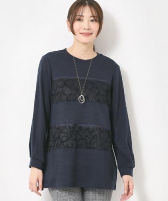 レーステープデザインチュニックプルオーバー（2002560911