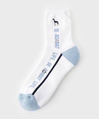 ＜adabat＞ラインロゴショートソックス（２００２５６１４２９）