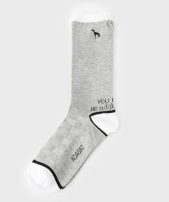 ＜adabat＞ブロックジャカードレギュラーソックス（２００２５６１４３０）