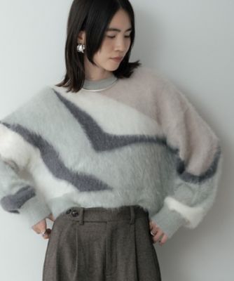 インターシャシャギーニット（2002561725） | GALLEST