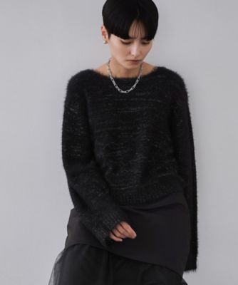 OPAQUE.CLIP (Women)/オペークドットクリップ ラメシャギーニット(2002562266) クロ619 トップス【三越伊勢丹/公式】