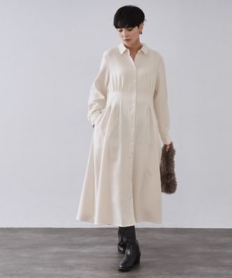 ＜OPAQUE.CLIP (Women)＞ウエストタックフィット＆フレアワンピース【洗濯機洗いＯＫ】（２００２５６２２６８）