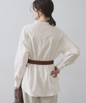 バンドカラーシャツ【洗濯機OK】（2002562271