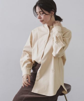 OPAQUE.CLIP (Women)/オペークドットクリップ バンドカラーシャツ(2002562271) ベージュ052 トップス【三越伊勢丹/公式】