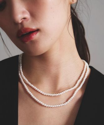 イリスパイラ 和真珠 マルチウェイネックレス K18WG 63cm 53g イリスパイラ 和真珠 マルチウェイネックレス K18WG 63cm 53g