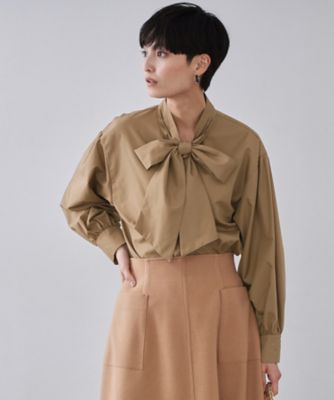 OPAQUE.CLIP (Women)/オペークドットクリップ ボウタイブラウス(2002562298) チャ043 トップス【三越伊勢丹/公式】