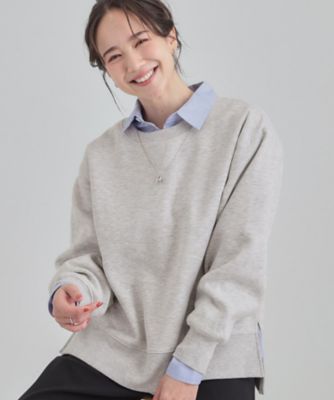 ＜SHOO LA RUE (Women)＞【あったか】ガゼット付き裏起毛スウェット（２００２５６２３０９）