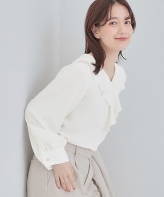 播州織のフリルブラウス 播州織のフリルブラウス – OURHOME