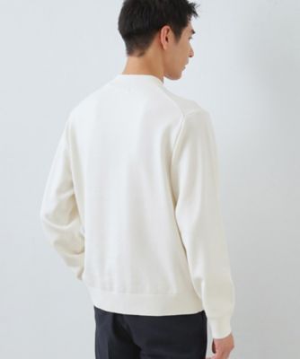 冬のビジネスシーンに最適】シルキーモックネックニット 洗濯機OK