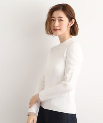 ＜GROVE (Women)＞袖口配色リブニット（２００２５６２４８６）