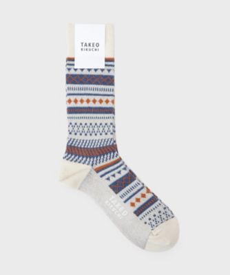 フェアアイル柄ソックス（2002562499） | TAKEO KIKUCHI