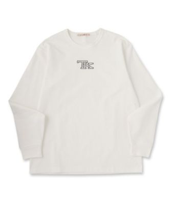 TK刺繍長袖丸胴Tシャツ（2002562510） | TAKEO KIKUCHI