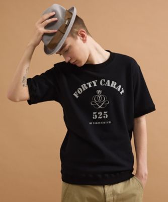 カレッジ風ミニ裏毛半袖Tシャツ（2002562533） | TAKEO