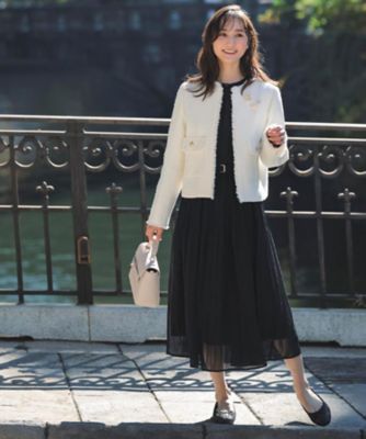 ハレの日・通勤】着回しできる上品ツイードジャケット