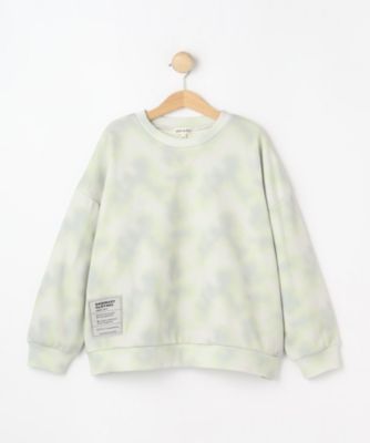 130－150cm】タイダイ柄プリント裏毛スウェット