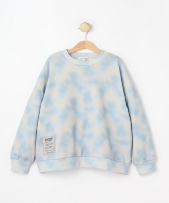 130－150cm】タイダイ柄プリント裏毛スウェット