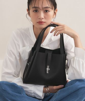 合成皮革／ミドルサイズ】春カラーフォルムバッグ