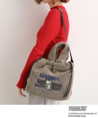 GROVE (Women)/グローブ ボア巾着トート(2002562596) グレー012 旅行用かばん・バッグ【三越伊勢丹/公式】