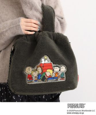 GROVE (Women)/グローブ ボア巾着トート(2002562596) グレー014 旅行用かばん・バッグ【三越伊勢丹/公式】