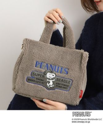 GROVE (Women)/グローブ ボアスクエア2WAYトート(2002562597) グレー012 旅行用かばん・バッグ【三越伊勢丹/公式】