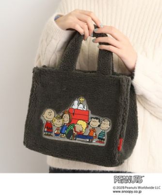 GROVE (Women)/グローブ ボアスクエア2WAYトート(2002562597) グレー014 旅行用かばん・バッグ【三越伊勢丹/公式】