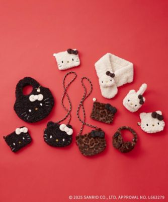 ハローキティ】フェイス型2WAYふわふわミニショルダーバッグ