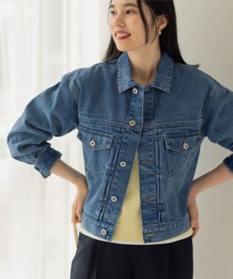 デニムジャケット【洗濯機OK】（2002562774） | OPAQUE