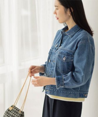 デニムジャケット【洗濯機OK】（2002562774） | OPAQUE