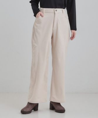 【定価7.6万】STONE  コーデュロイ ワイドパンツ アイボリー ワイドパンツ メンズ コーデュロイ スラックス 無地 ゆったり