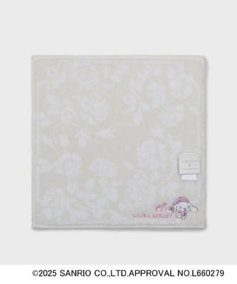 ＜LAURA ASHLEY＞シナモロール＆バラ　タオルハンカチ（２００２５６５３０９）