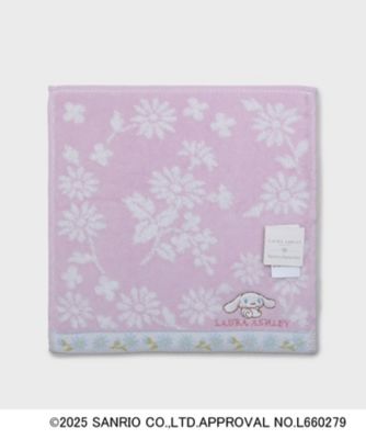 ＜LAURA ASHLEY＞シナモロール＆マーガレット　タオルハンカチ（２００２５６５３１１）
