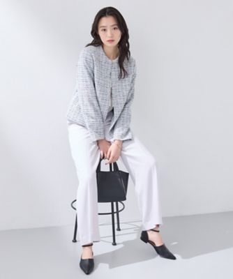 セレモニー／洗える】ミックスツイードライトジャケット