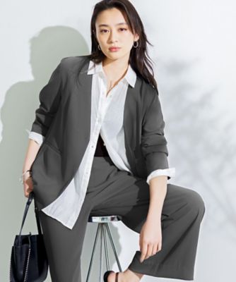 ＜INDIVI S (Women/小さいサイズ)＞【さらに軽く軽快！／着る日傘】ノーカラージャケット（２００２５６５３３５）